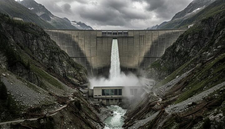 Швейцарская ГЭС «Гроно» возобновила работу после разрушительного шторма