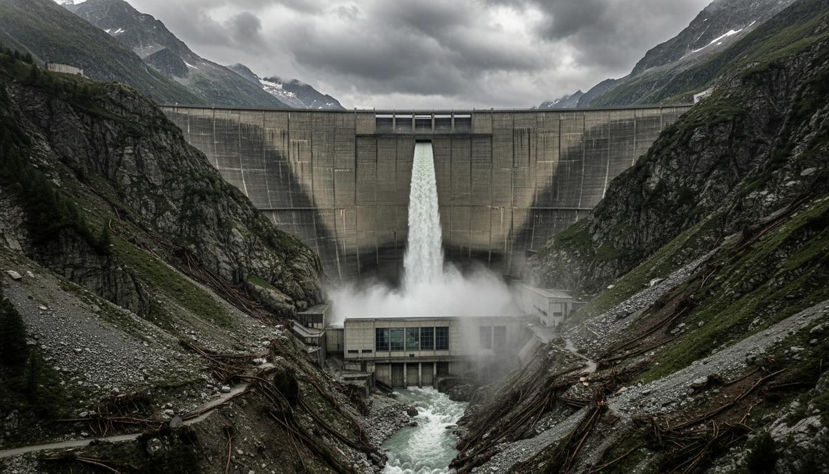 Швейцарская ГЭС «Гроно» возобновила работу после разрушительного шторма