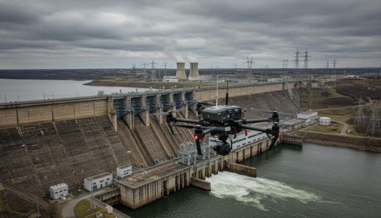 Мониторинг ГЭС: регулятор США одобрил групповые полеты дронов