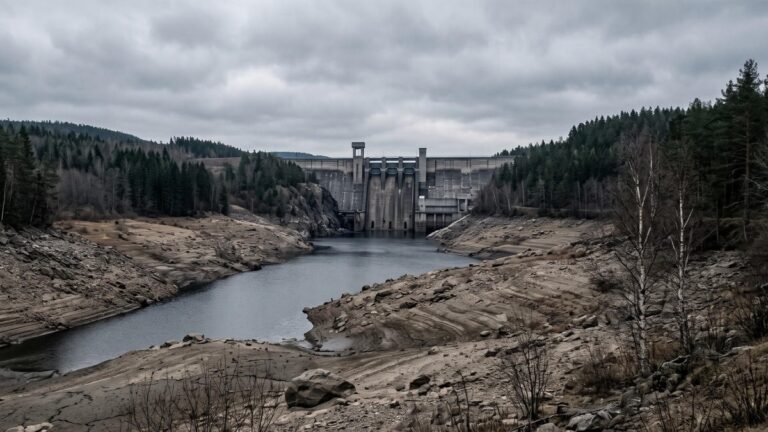 Шведские ГЭС перед началом зимы остаются без воды